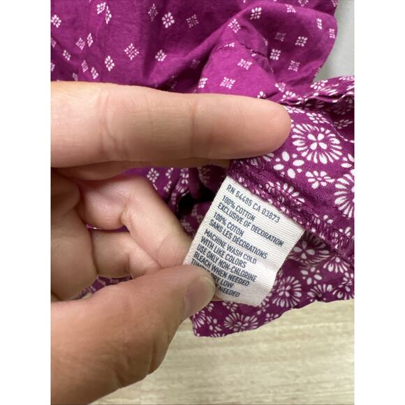 American Eagle Outfitters Babydoll Maxi Dress 0 Fushia Pink Boho Y2K Cottagecore - Picture 6 of 8